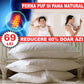 Perna Puf si Pana Gasca Natural Premium 50x70cm